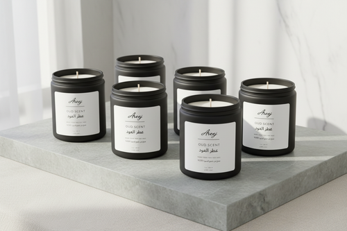 6-pack candle display